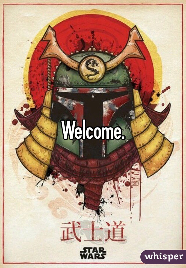 Welcome. 
