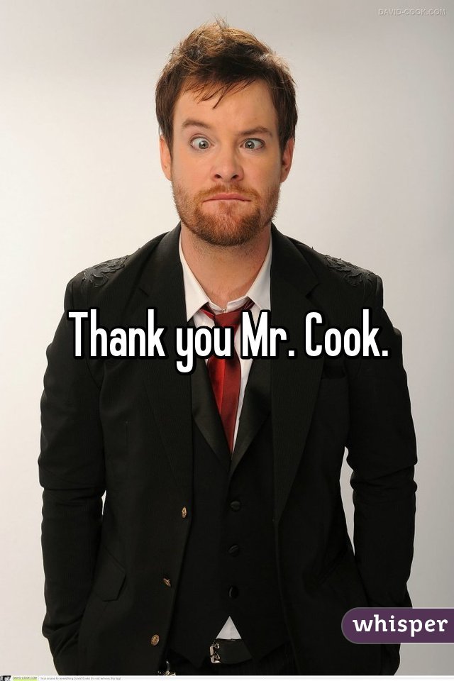 Thank you Mr. Cook.