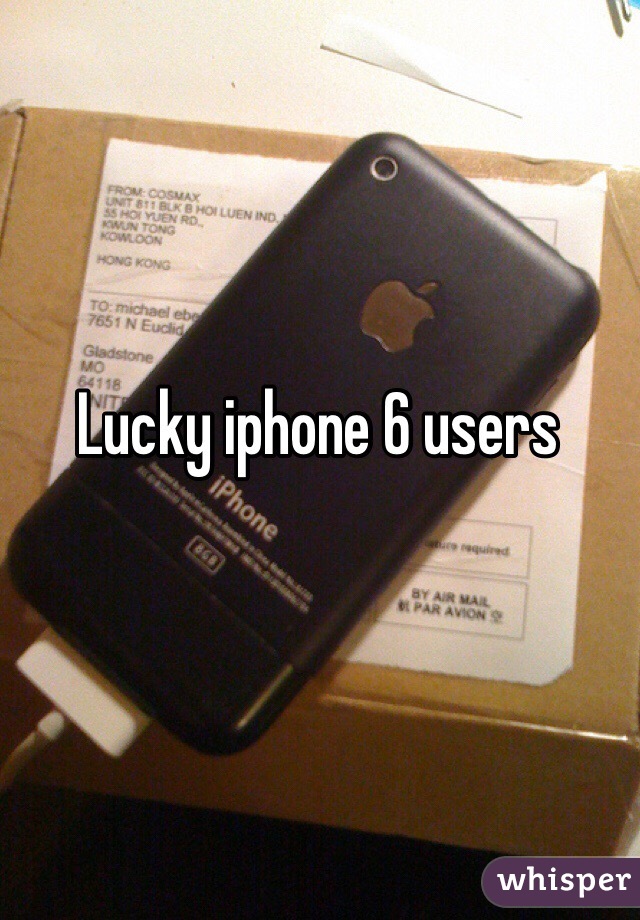 Lucky iphone 6 users