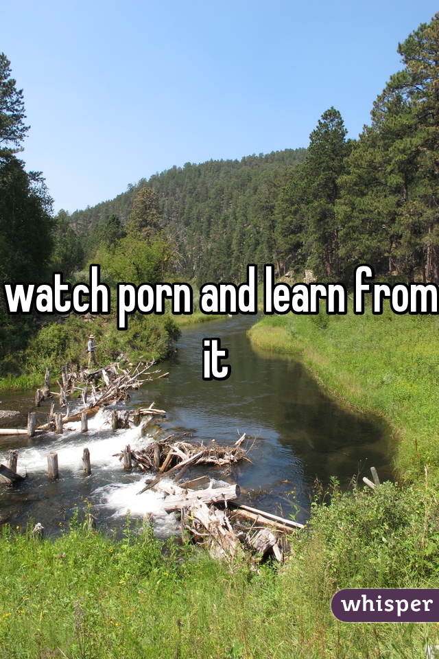 watch porn and learn from it 