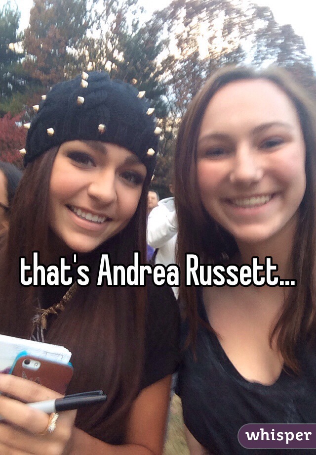 that's Andrea Russett...