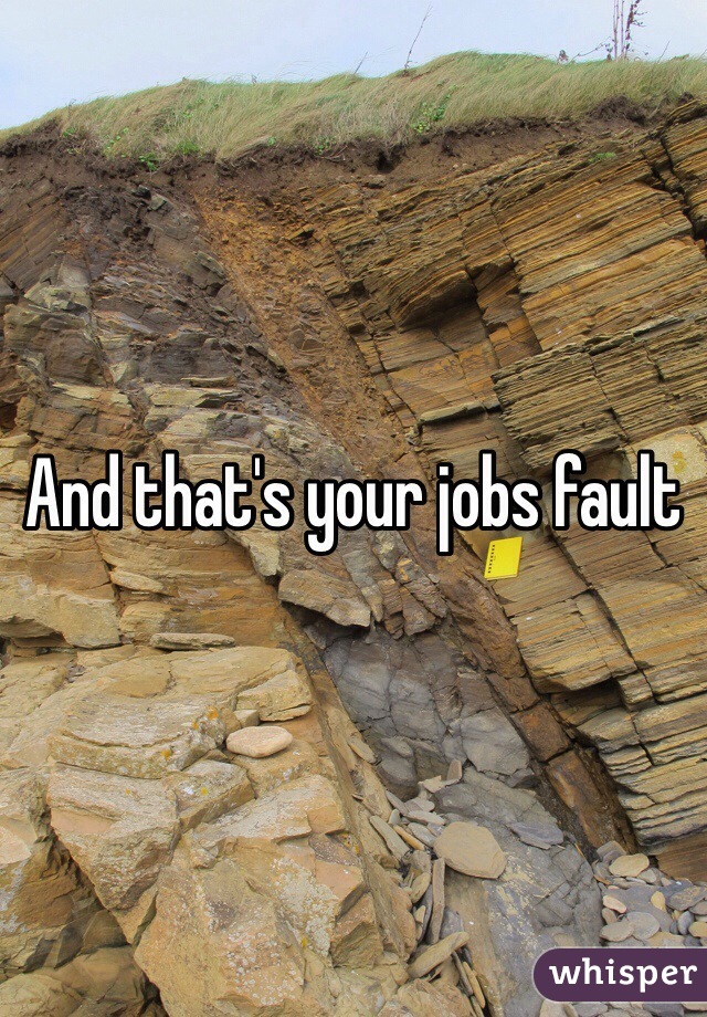 And that's your jobs fault