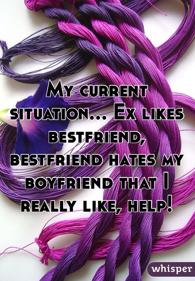 My current situation... Ex likes bestfriend, bestfriend hates my boyfriend that I really like, help!