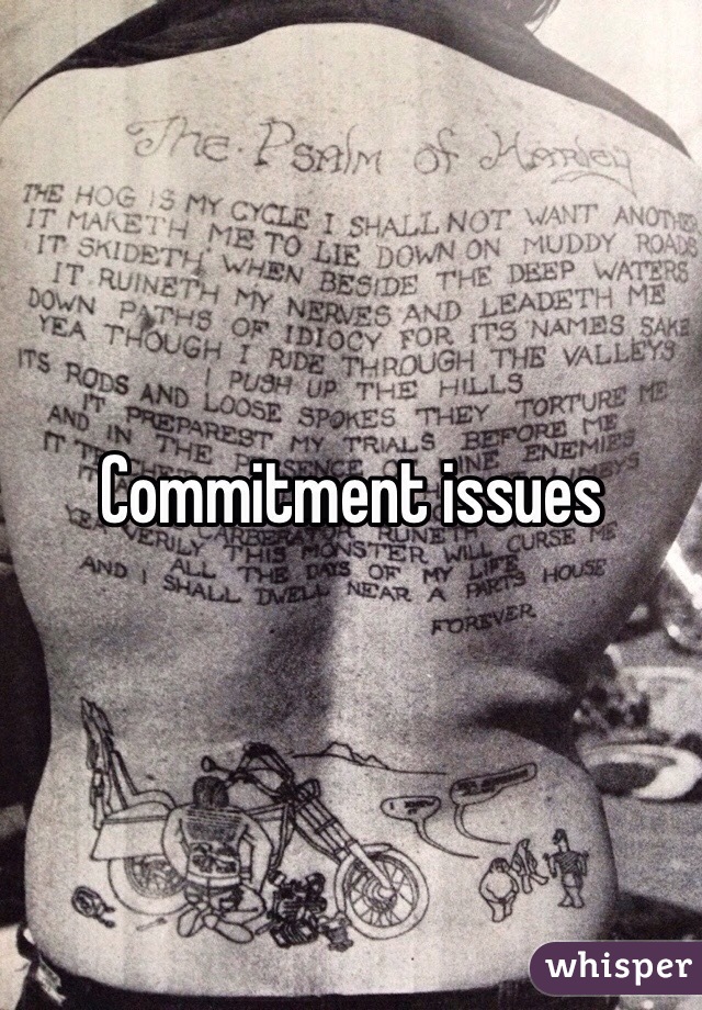 Commitment issues