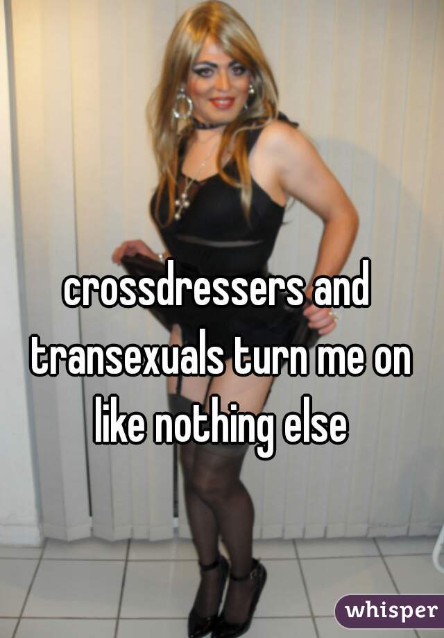 crossdressers and transexuals turn me on like nothing else