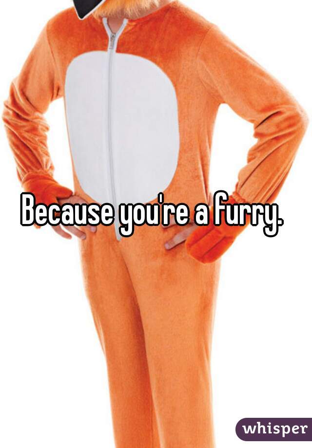 Because you're a furry. 