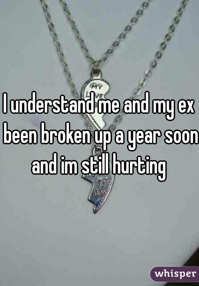 I understand me and my ex been broken up a year soon and im still hurting 