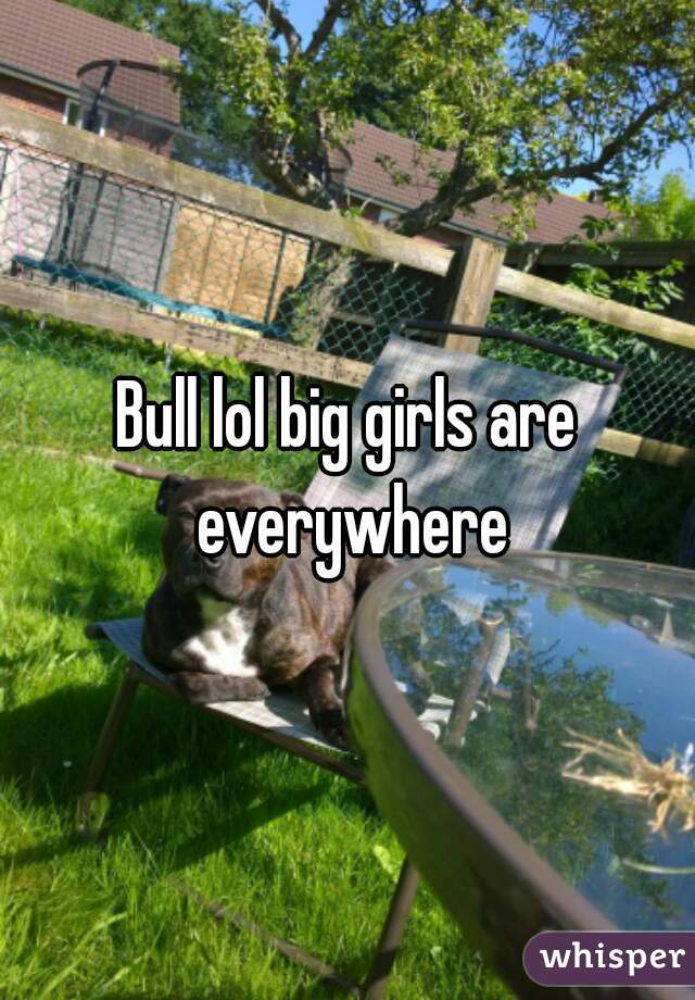 Bull lol big girls are everywhere
