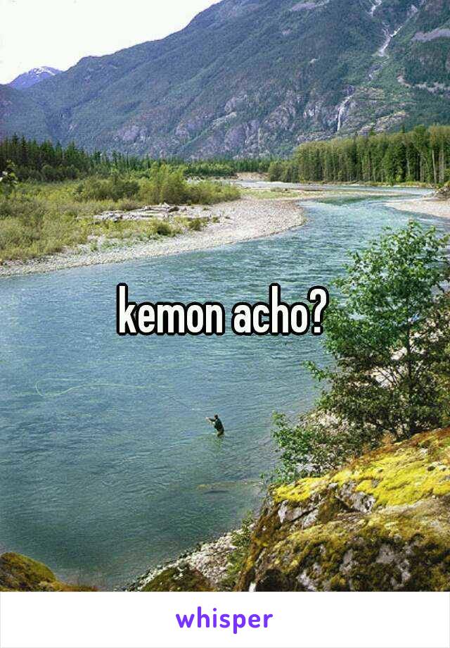 kemon acho?