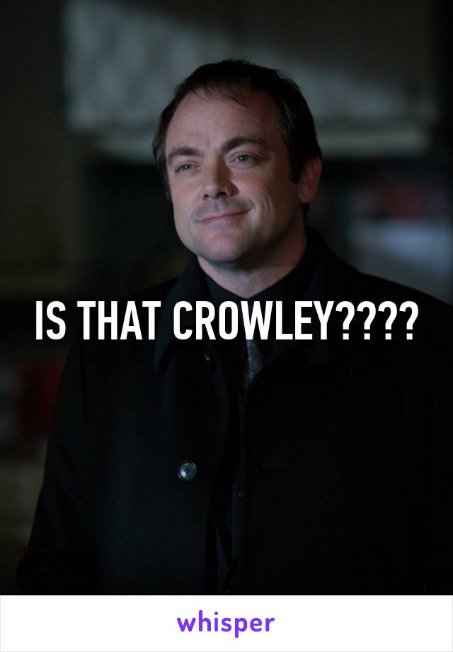 IS THAT CROWLEY????