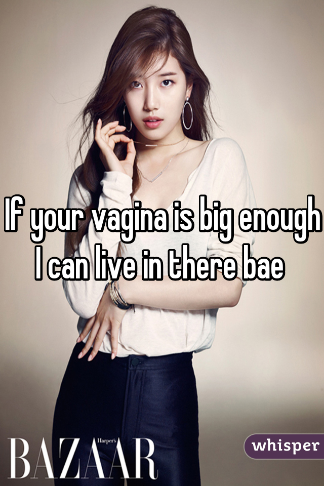 If your vagina is big enough I can live in there bae 