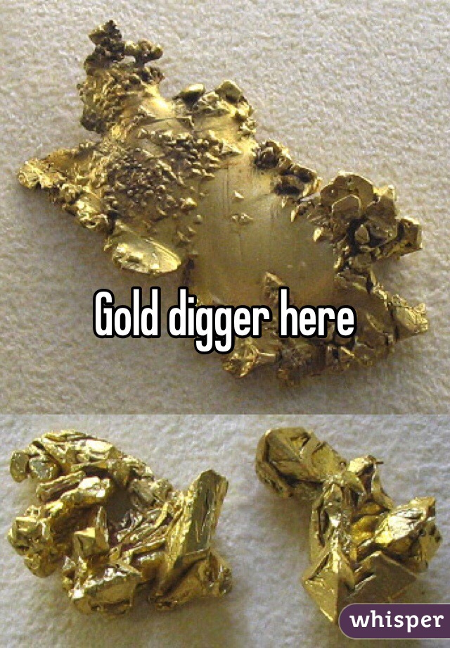 Gold digger here