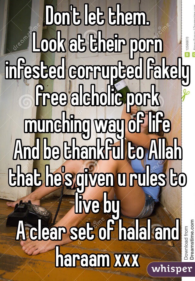 Don't let them.
Look at their porn infested corrupted fakely free alcholic pork munching way of life 
And be thankful to Allah that he's given u rules to live by
A clear set of halal and haraam xxx