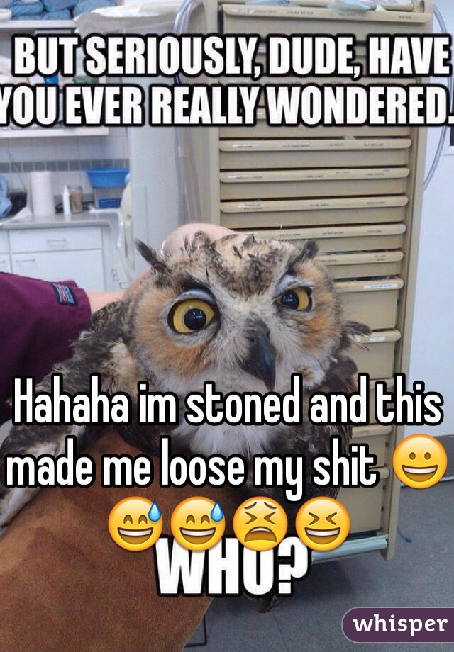 Hahaha im stoned and this made me loose my shit 😀😅😅😫😆