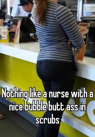 Plump Butt In Scrubs