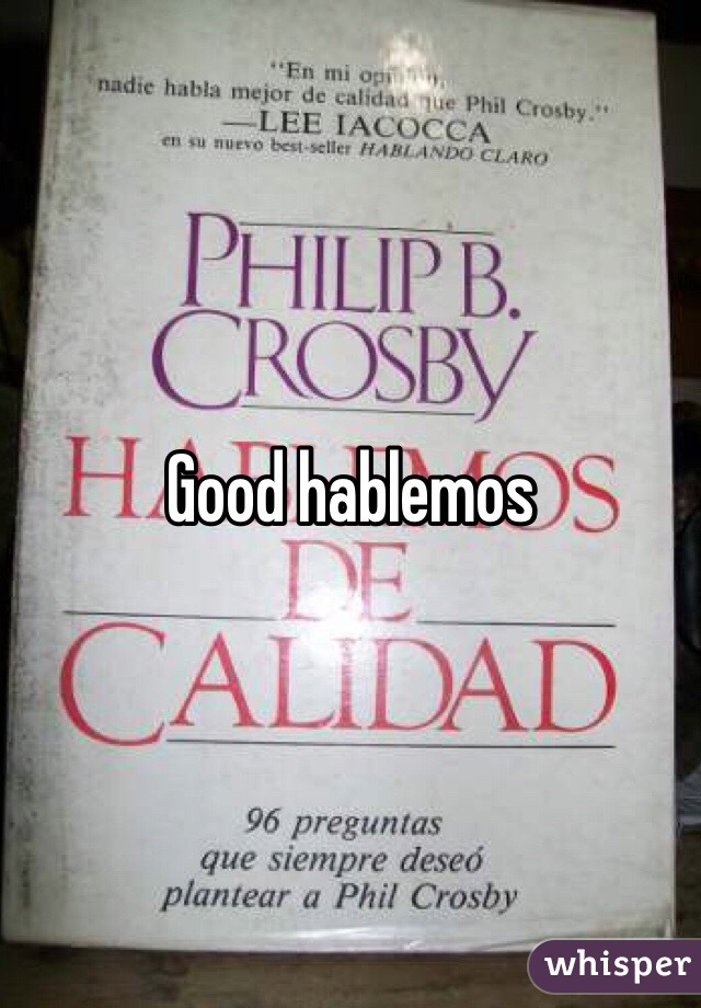 Good hablemos