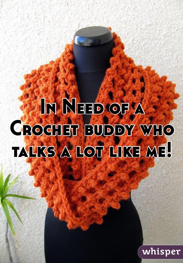 In Need of a Crochet buddy who talks a lot like me! 