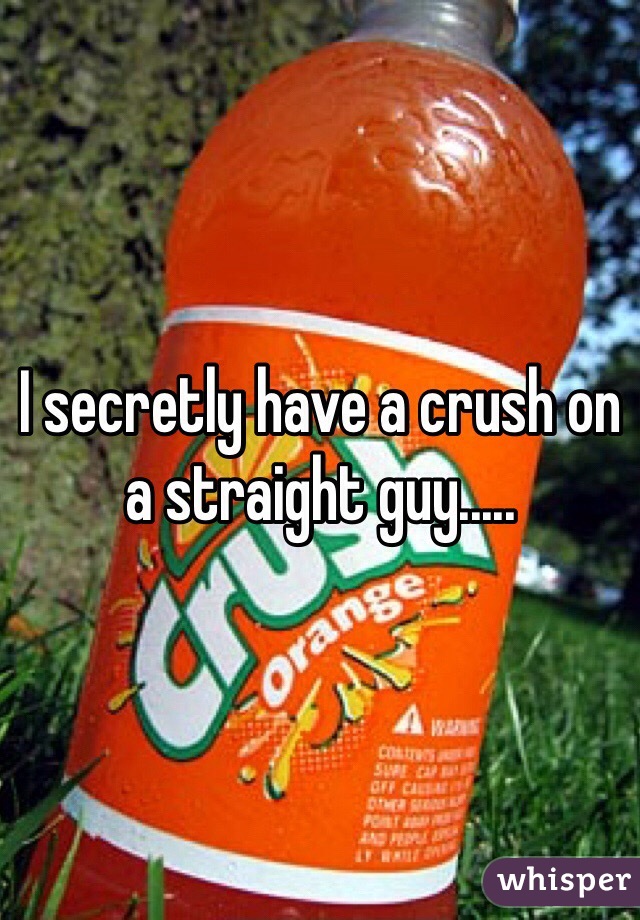 I secretly have a crush on a straight guy.....