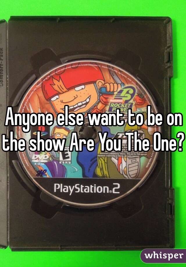 Anyone else want to be on the show Are You The One?