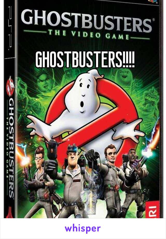 GHOSTBUSTERS!!!!