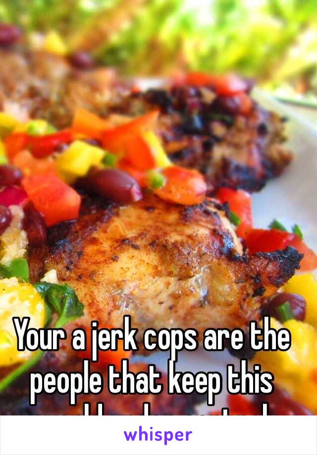 Your a jerk cops are the people that keep this world under control