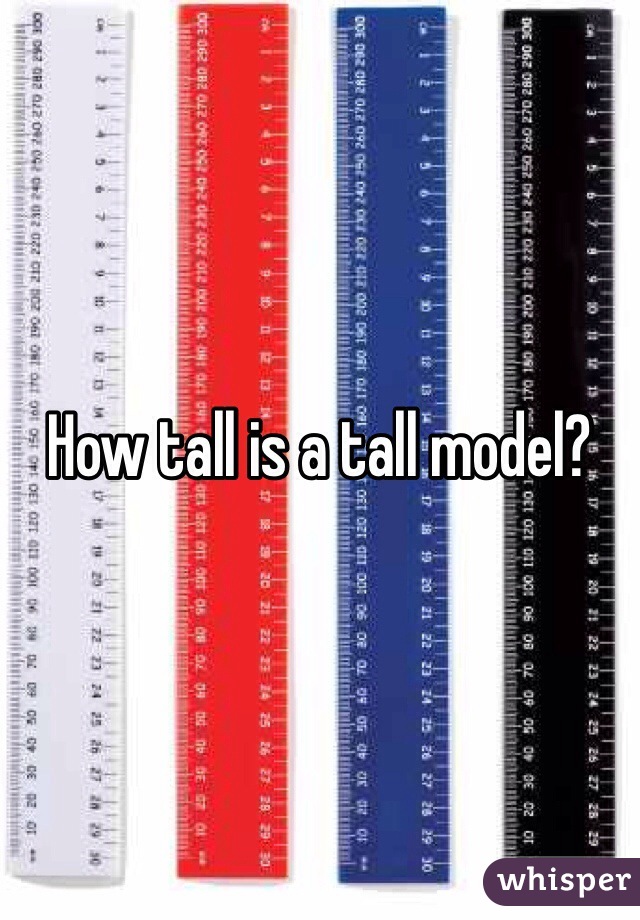 How tall is a tall model? 