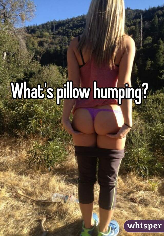 What's pillow humping?