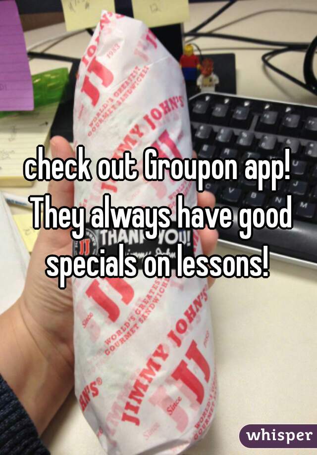 check out Groupon app! They always have good specials on lessons! 