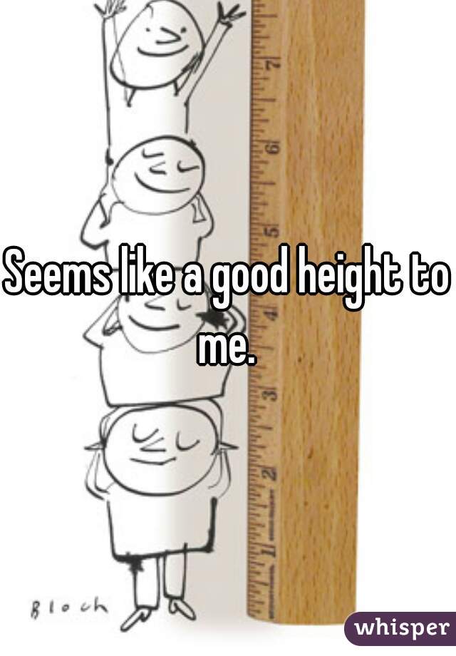 Seems like a good height to me. 