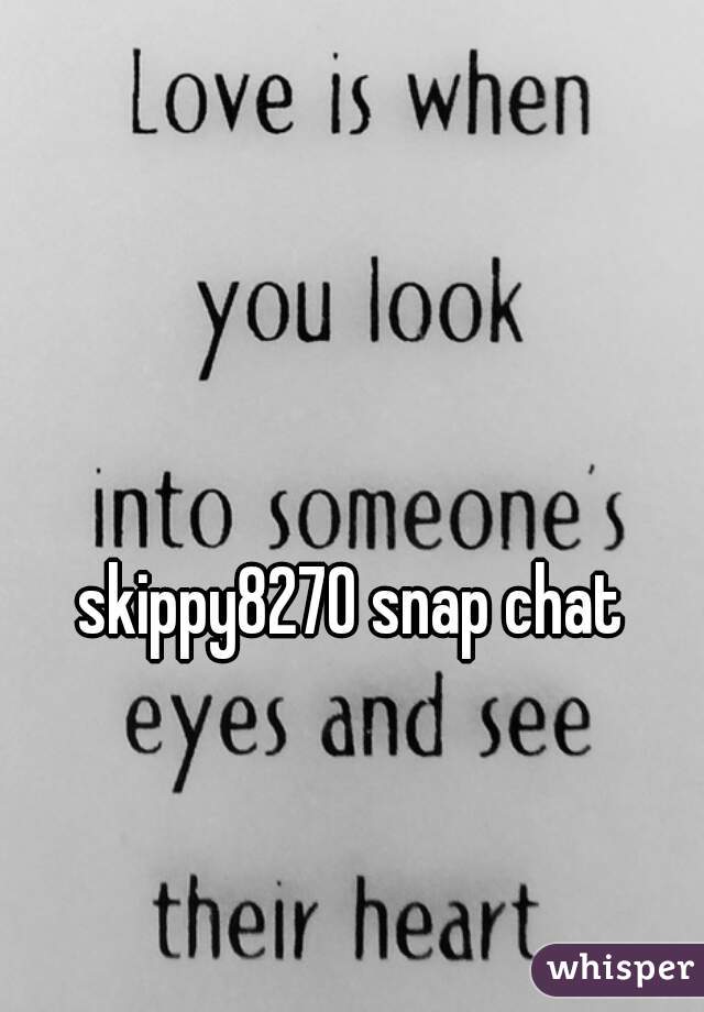 skippy8270 snap chat