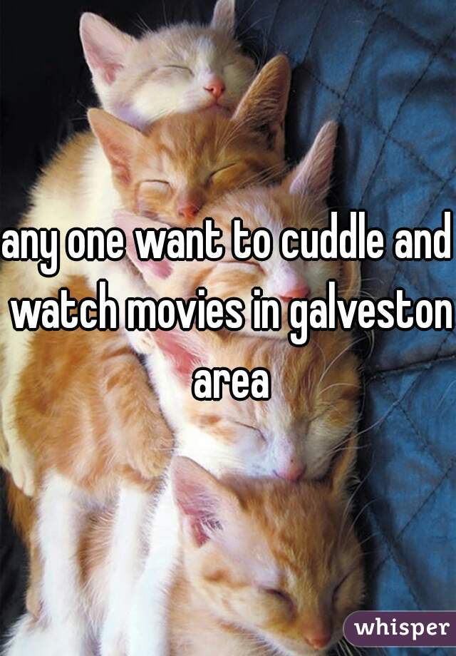 any one want to cuddle and watch movies in galveston area