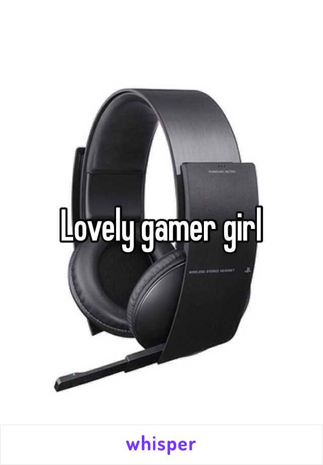 Lovely gamer girl