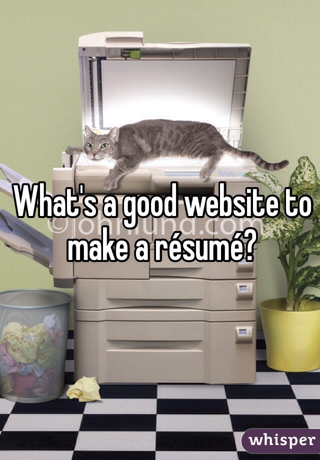 What's a good website to make a résumé?
