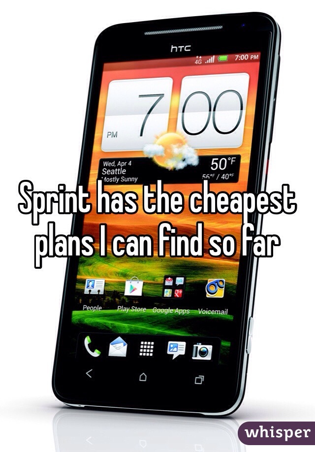 Sprint has the cheapest plans I can find so far