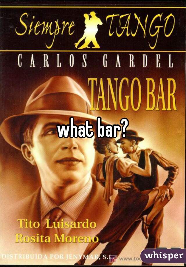 what bar?