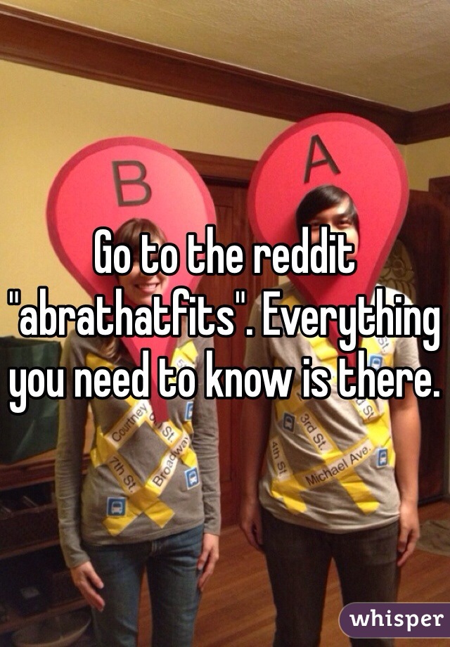 Go to the reddit "abrathatfits". Everything you need to know is there. 