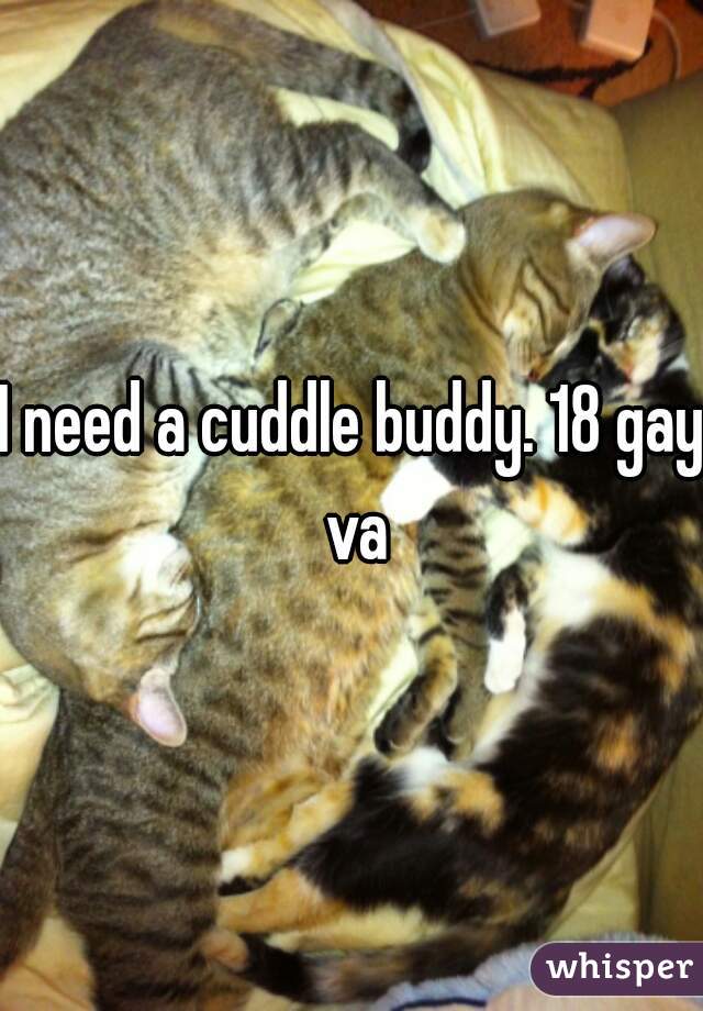 I need a cuddle buddy. 18 gay va