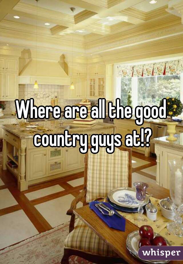 Where are all the good country guys at!?