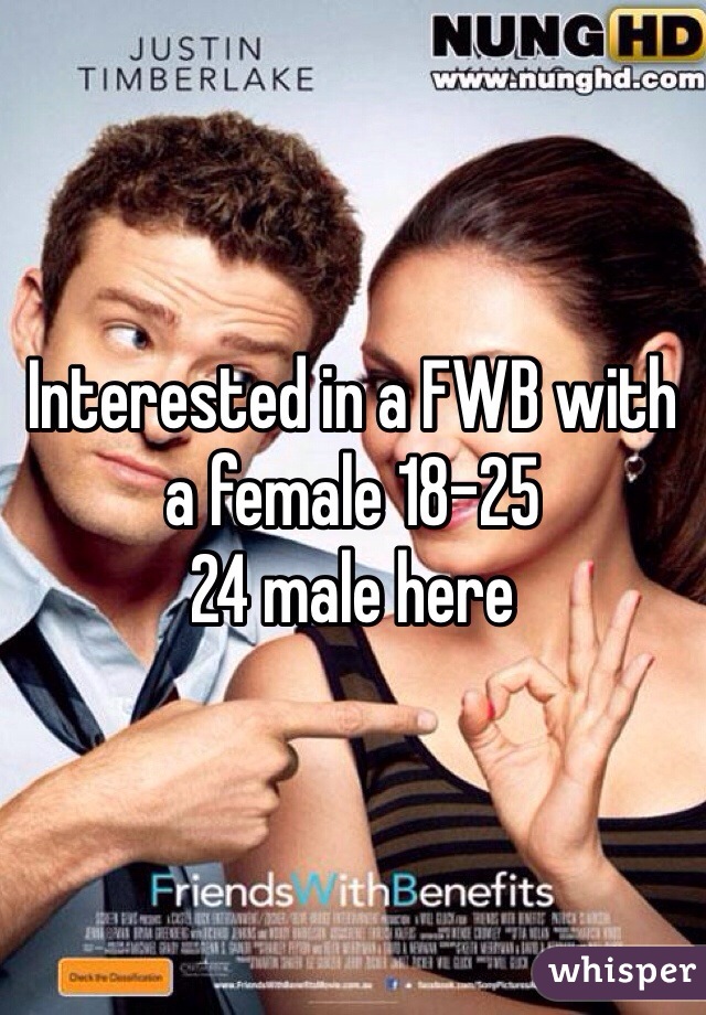 Interested in a FWB with a female 18-25 
24 male here