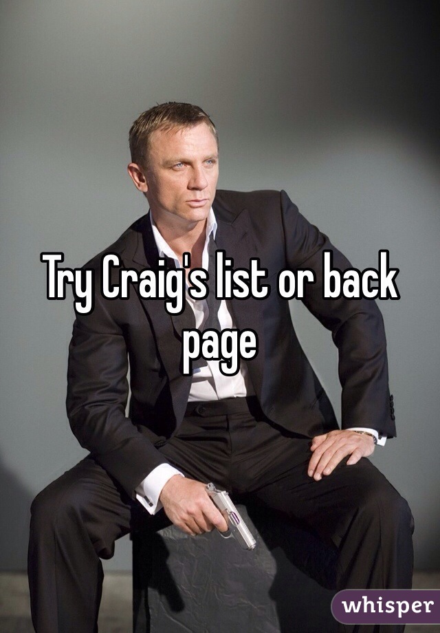 Try Craig's list or back page
