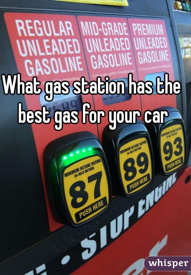 What gas station has the best gas for your car
