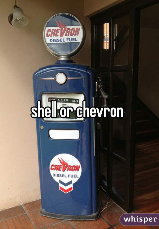 shell or chevron 