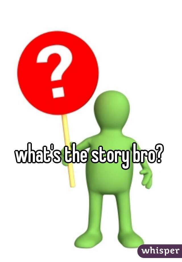 what's the story bro?