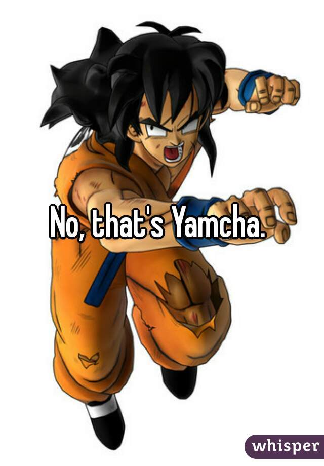 No, that's Yamcha. 