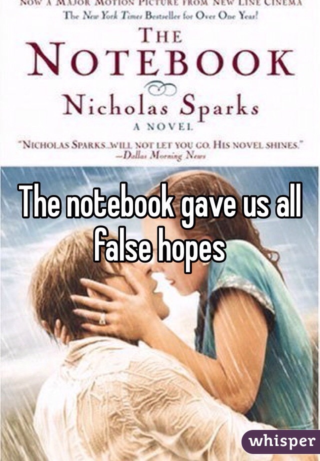The notebook gave us all false hopes