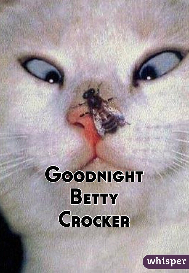 Goodnight
Betty
Crocker