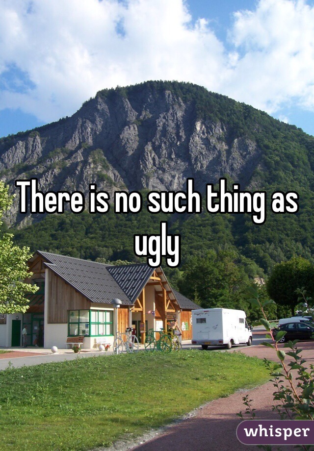 There is no such thing as ugly