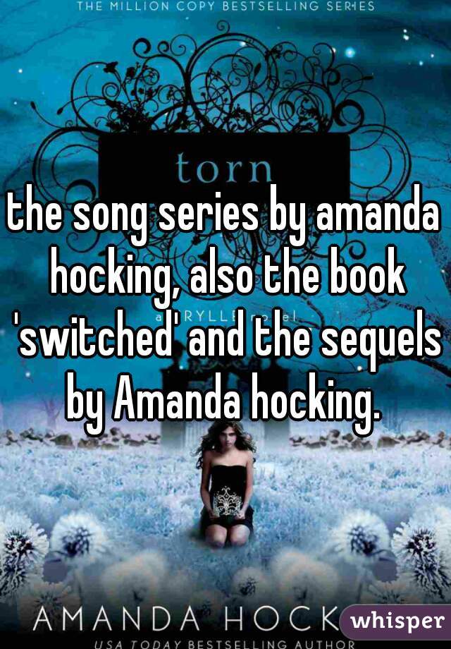 the song series by amanda hocking, also the book 'switched' and the sequels by Amanda hocking. 