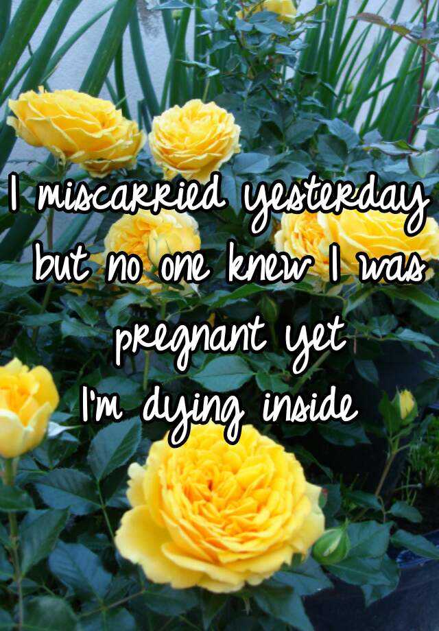 i-miscarried-yesterday-but-no-one-knew-i-was-pregnant-yet-i-m-dying-inside