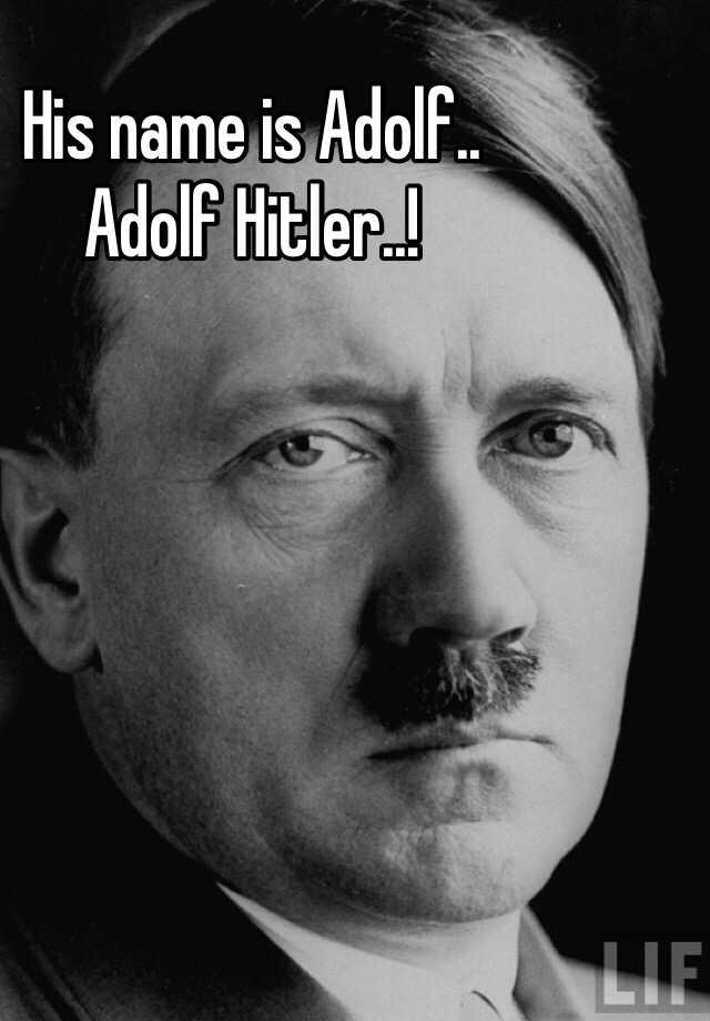 Is Adolf A German Name